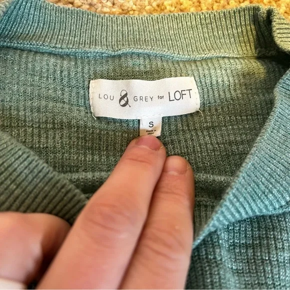 Lou & Grey Green Crew Neck Sweater - Picture 2 of 3